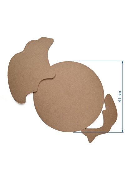 Momenza Ham Mdf Üç Parça 8 Mm 41 Cm Boyanabilir Epoksi Saat Kalıbı