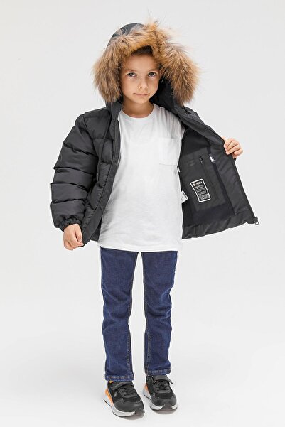 Benittokids Boy's Natural Fur Coat - 51289