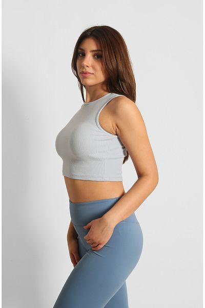 NTB Nature The Brand Ntb Crop Rip Top Albastru Deschis