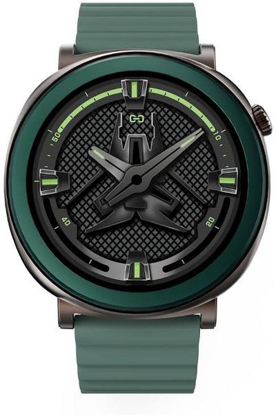 HiFuture Smartwatch, 1.43" Amoled Display, Wireless Calling, Magnetic Strap, Syntra AI, Waterproof, Green