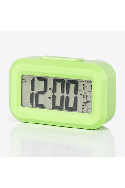 Choice green LED Digital Alarm Clock Backlight Snooze Data Time Calendar Desktop Multifunction Electronic B