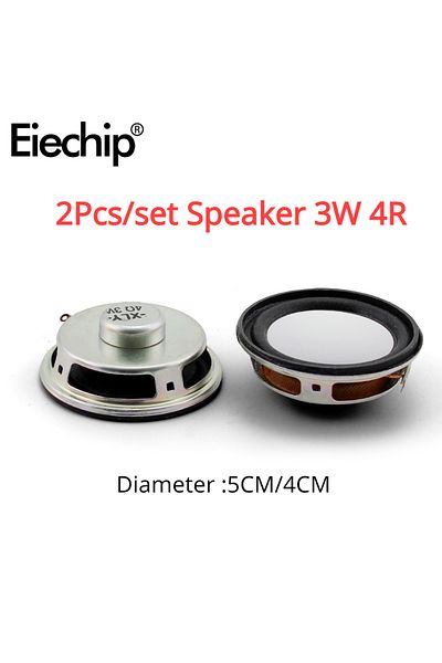 Choice 3w4r-4cm 2pcs Mini Speaker 3w 4r Diameter 5cm/4cm Mini Amplifier Loudspeaker Trumpet 3 Watt 4 Ohm 40