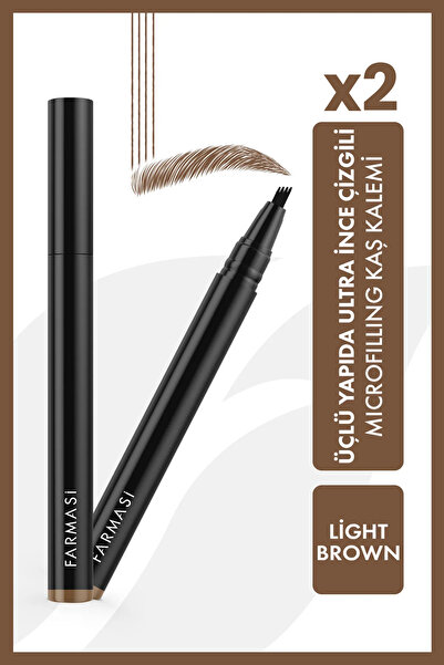Farmasi 2'Li Microfilling Kaş Kalemi Light Brown