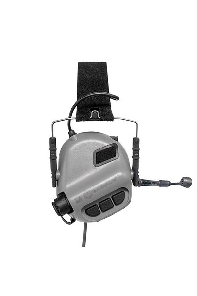Choice سماعات أذن رمادية EARMOR M32 MOD4 للتصويب وسماعات رأس تكتيكية لتقليل الضوضاء مع محول ARC Rail للخوذة