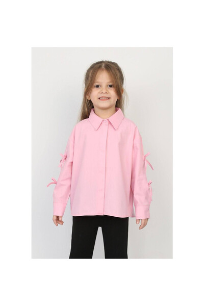 JABBER Poplin Shirt with Sleeve Bow Detail