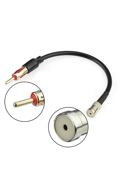 Choice Car Radio Antenna Adapter ISO To DIN Cable For FM AM Antenna Audio Converter For Car Stereo Head ...