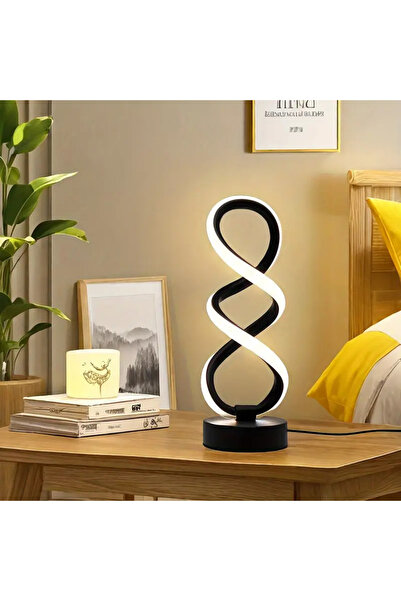 DUYUMSAL Spiral Şekilli Masa Lambası