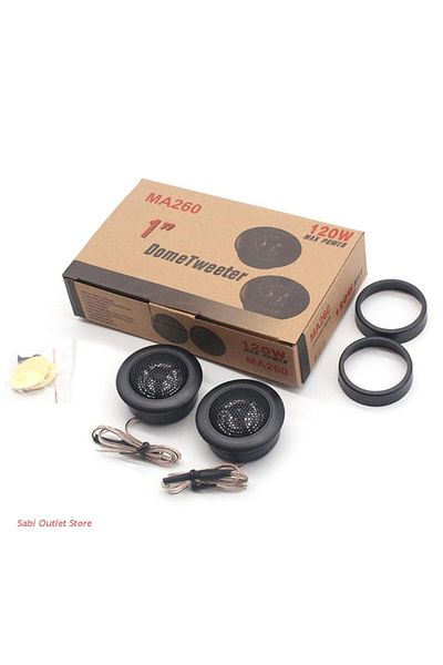 Choice 12V black 1Pair 120w Car Tweeter Speakers Car  System Super Loud Tweeter Speaker