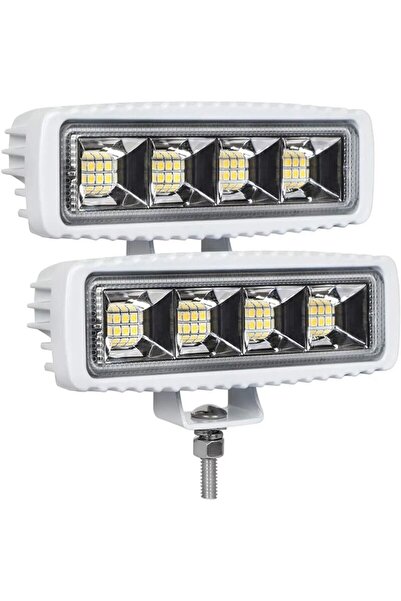 Choice 2 قطعة NLpearl 1/2 قطعة 24LED شريط إضاءة عمل للسيارة LED 72 واط 4x4 شر...