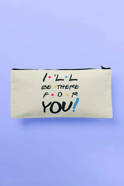 qoeuyl boutique Я буду поруч з тобою, друзі! Сумка для косметики з принтом, п...