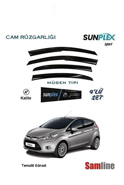 SUNPLEX Ford Fiesta (2009-2012) Cam Rüzgarşığı 4'lü Set