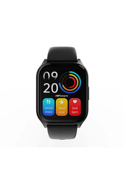 HiFuture AX100 Smart Watch with Bluetooth Calling - 1.83" IPS Display, 100+ Sports Modes, Waterproof, Black
