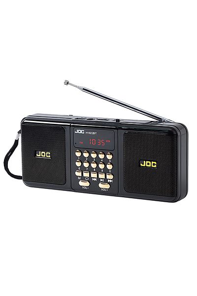 Choice Black Portable Stereo FM Radio Wireless Speaker Rechargeable Battery Support TF Card USB Bluetooth-c