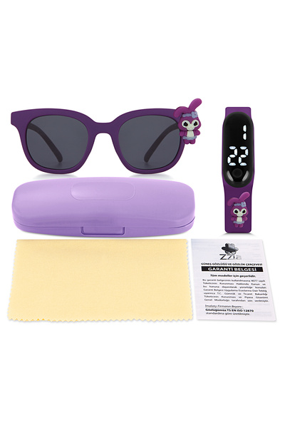 Zzla Uv400 Protection Children's Sunglasses Waterproof Touch Led Children's W...