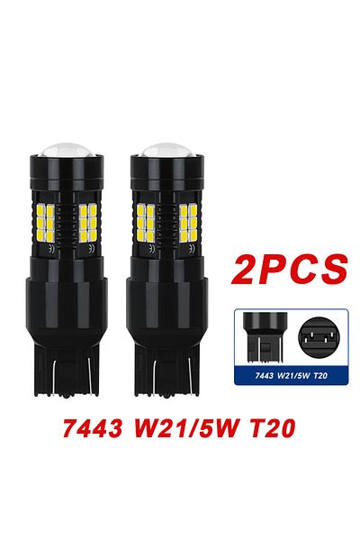 Choice Red 7443 W21 5W T20 Yirui 2Pcs New Car Improved Taillight Condenser Lens 1156 1157 BA15S 7440 7443 T