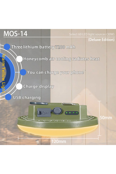 choice2 MOS-G-14-Warm Yellow MOSLIGHTING Portable High Power Rechargeable LED...