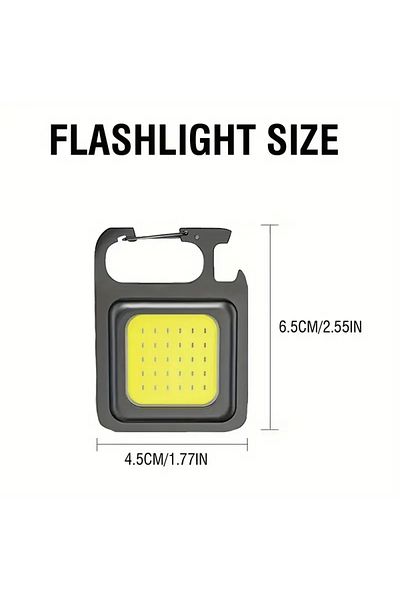 ESMARTER J031 Keychain light Convenient Carry-on Keychain Camping Light Multi-function COB Rechargeable Emerg