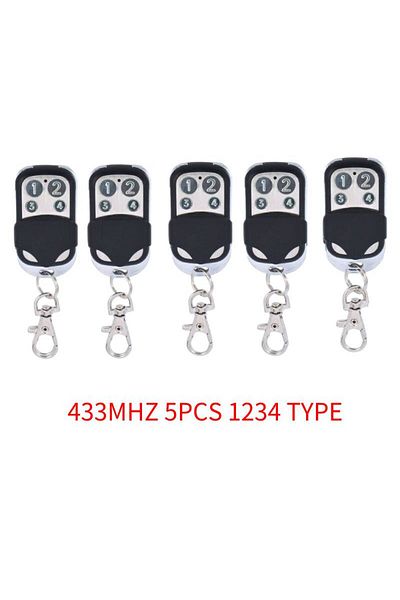 Choice 5PCS 1234 Type GERMA 433MHZ Remote Control 4 Channel Garage Gate Door Opener Remote Control Duplicat