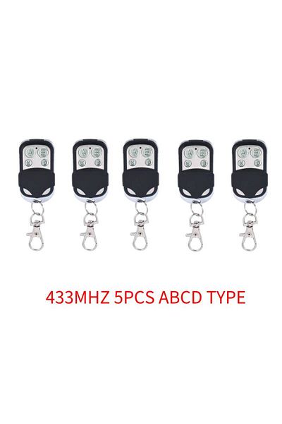 Choice 5PCS ABCD Type GERMA 433MHZ Remote Control 4 Channel Garage Gate Door Opener Remote Control Duplicat