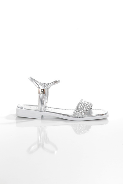 ARTI ARTI AYAKKABI Papuci de damă, albastru, alb, tricotat manual, zilnic - nuntă - timp liber - vacanță