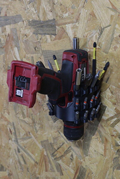 Tasarım 32'li Hex Bits Tutucu ve Matkap Askısı