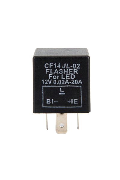 SDJZT one size 3-Pin CF14 JL-02 EP35 Car LED Flasher Relay Fix Turn Signal Hyper Flash 12V
