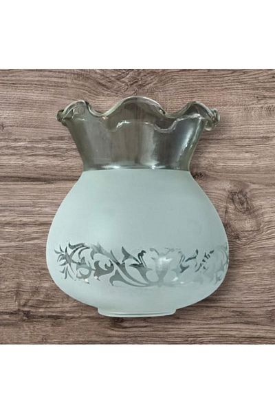 DEDE Chandelier Spare Parts Arm Glass Matte White Patterned