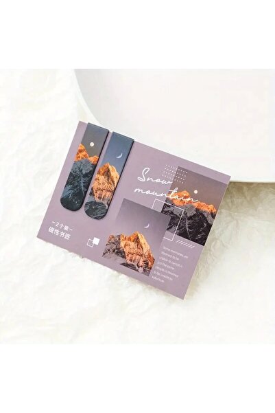 Choice E 2pcs Forest Landscape Magnetic Bookmark For Pages Books Readers