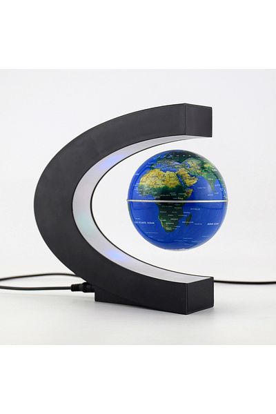 Choice Blue Ball AU plug Magnetic Floating Levitation Globe LED World Map Electronic Antigravity Lamp Novel