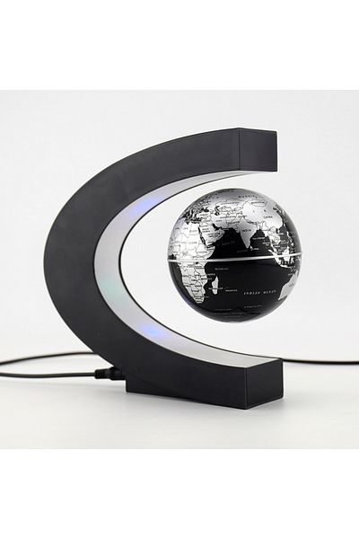 Choice Silver Ball AU plug Magnetic Floating Levitation Globe LED World Map Electronic Antigravity Lamp Nov