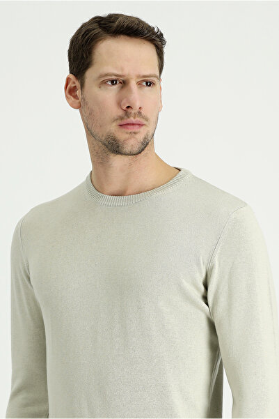 Kiğılı طاقم الرقبة العادية تناسب سترة تريكو القطن