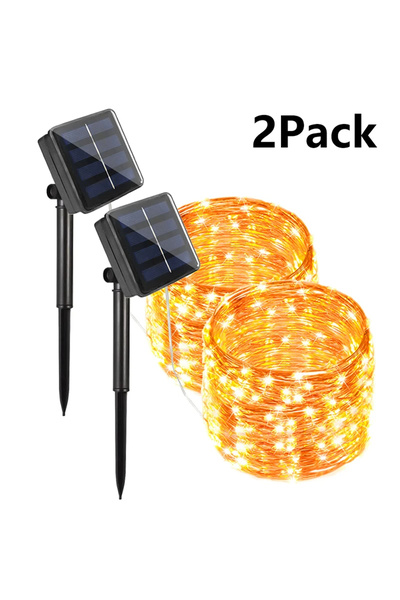 Choice 7M50LED أبيض دافئ - قطعتان 102 م/52 م/32 م/22 م/12 م/7 م سلسلة أضواء L...