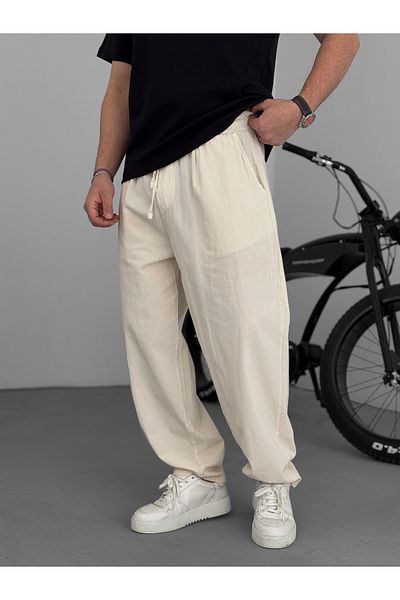 BYBASICMAN Beige Fresh Fabric Basic Trousers Yp-5003