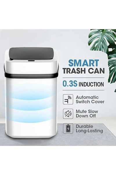 Choice More than 12L Kitchen Trash Bin 13L Bathroom Touch Trash Can In The Toilet Smart Garbage Bucket Wast