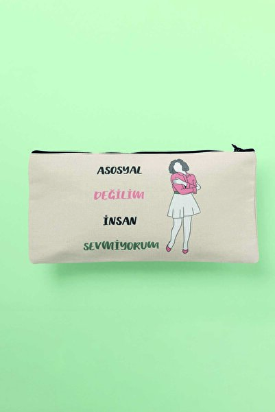 qoeuyl boutique Я не асоціальний, я не люблю людей №1. Маленька сумка для кос...