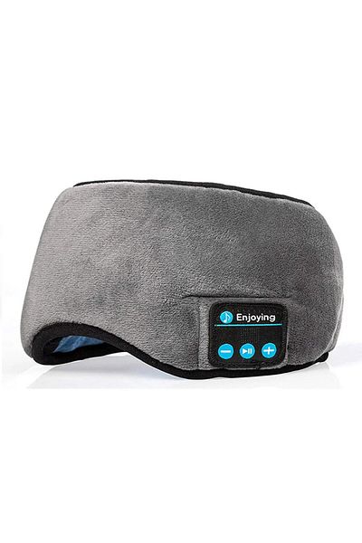 Choice Gray Fone Bluetooth Earphones Sports Sleeping Headband Elastic Wireless Headphones Music Eye Mask Wi