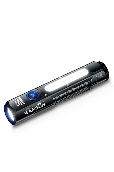 Warsun 21700(5000mah) Fixed Focus black Warsun Powerful LED Flashlight Magnet Rechargeable Torch Light Port