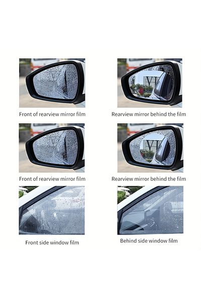 Choice 2Pcs 135x95mm 2PC Rainproof Film Sticker Car Rearview Mirror Protective Rain Proof Anti Fog Waterpro
