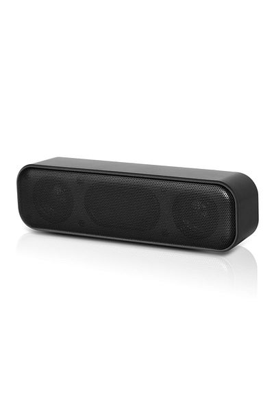 Aibecy مكبر صوت سطح المكتب HK-5008 أسود يعمل بمنفذ USB وصندوق صوت سلكي للكمبيوتر الشخصي والتلفزيون والكمبيوتر المحمول