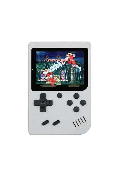 OPUYYM White NEW Portable Retro Mini Video Game Console 8-Bit Handheld Game Player Built-in 400 Games AV Ou
