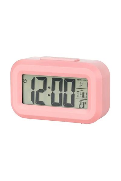 Choice Pink LED Digital Alarm Clock Backlight Snooze Data Time Calendar Desktop Multifunction Electronic Ba