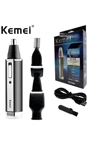 Choice KM-6630 Kemei-6630 ماكينة تشذيب شعر الأنف لتنظيف الأذن وماكينة تشذيب ا...