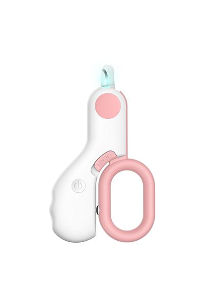 Choice Pink LED Light Cat Dog Nail Clipper Cutter Professional Pet Claw Trimmer with Safety Lock Puppy Kitt