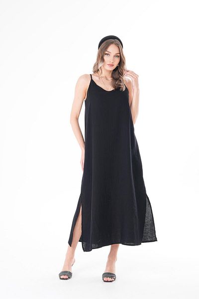 ŞİMAL Women's Rope Strap Detailed Muslin Dress 250139   -