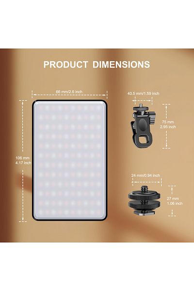 Choice ST-120 ST-120 LED Video Light Fill Light Rechargeable 3000 MAh Ajusted 3 Light Modes CRI95 Portable