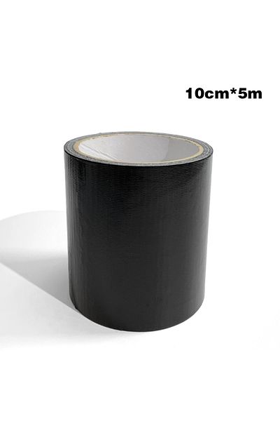Choice Black 10cm x 5m Self-Adhesive Black Cloth Based Tape High Viscosity Repair Sticker Leather Seat Sofa