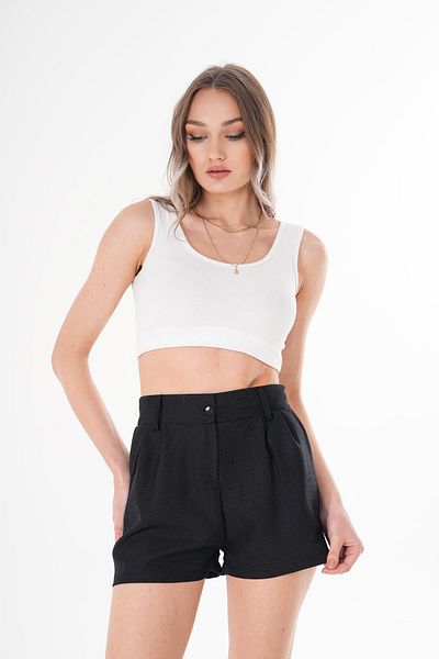 ŞİMAL Pantaloni scurți de in pentru femei 250188   -