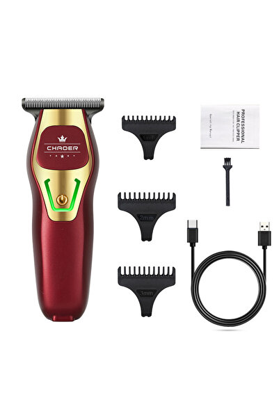 Choice ماكينة قص الشعر الاحترافية الحمراء لصالونات الحلاقة للرجال ماكينة حلاق...