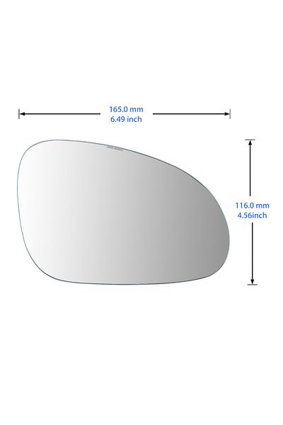 Choice Driver Off Side Wing Door Mirror Glass Heated Right O/s For Vw Passat B6 2005-10