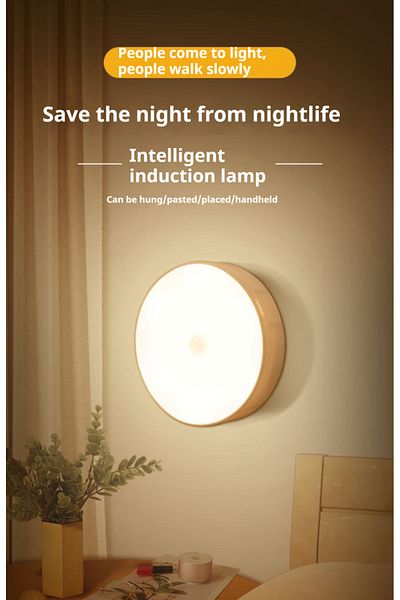 Choice Cold White 1pc Motion Sensor Night Light - Wireless LED Detector Lamp for Bedroom, Staircase, Closet
